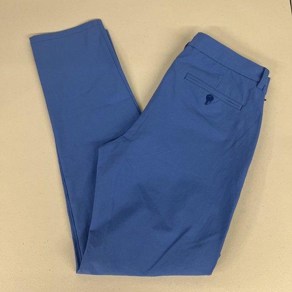NEW 32/32 Vineyard Vines Performance On-The-Go 5 Pocket Pants ocean sky blue men - Picture 4 of 4